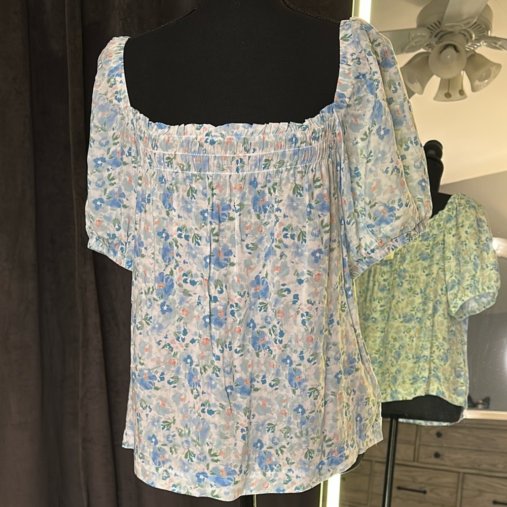 Anthropologie Floral Blouse